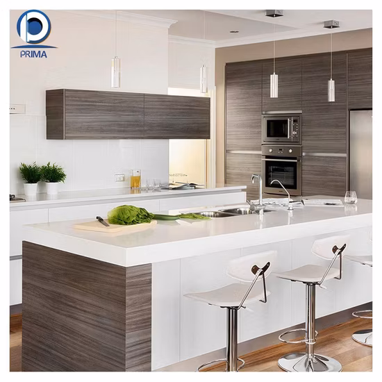 French Style Glazed White Custom Kitchen Cabinetry and Kitchen Cabinet