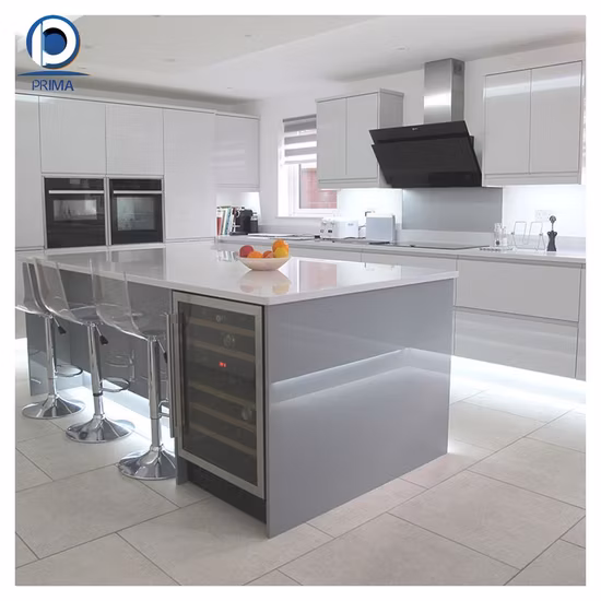French Style Glazed White Custom Kitchen Cabinetry and Kitchen Cabinet