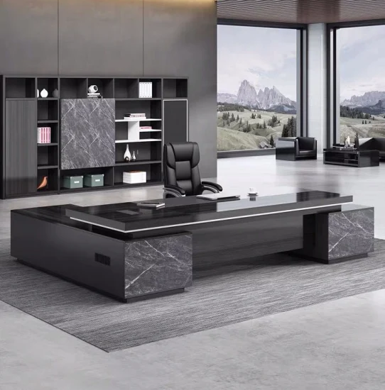 Fabbrica di mobili per ufficio Scrivania da ufficio di lusso MDF Boss Executive Desk